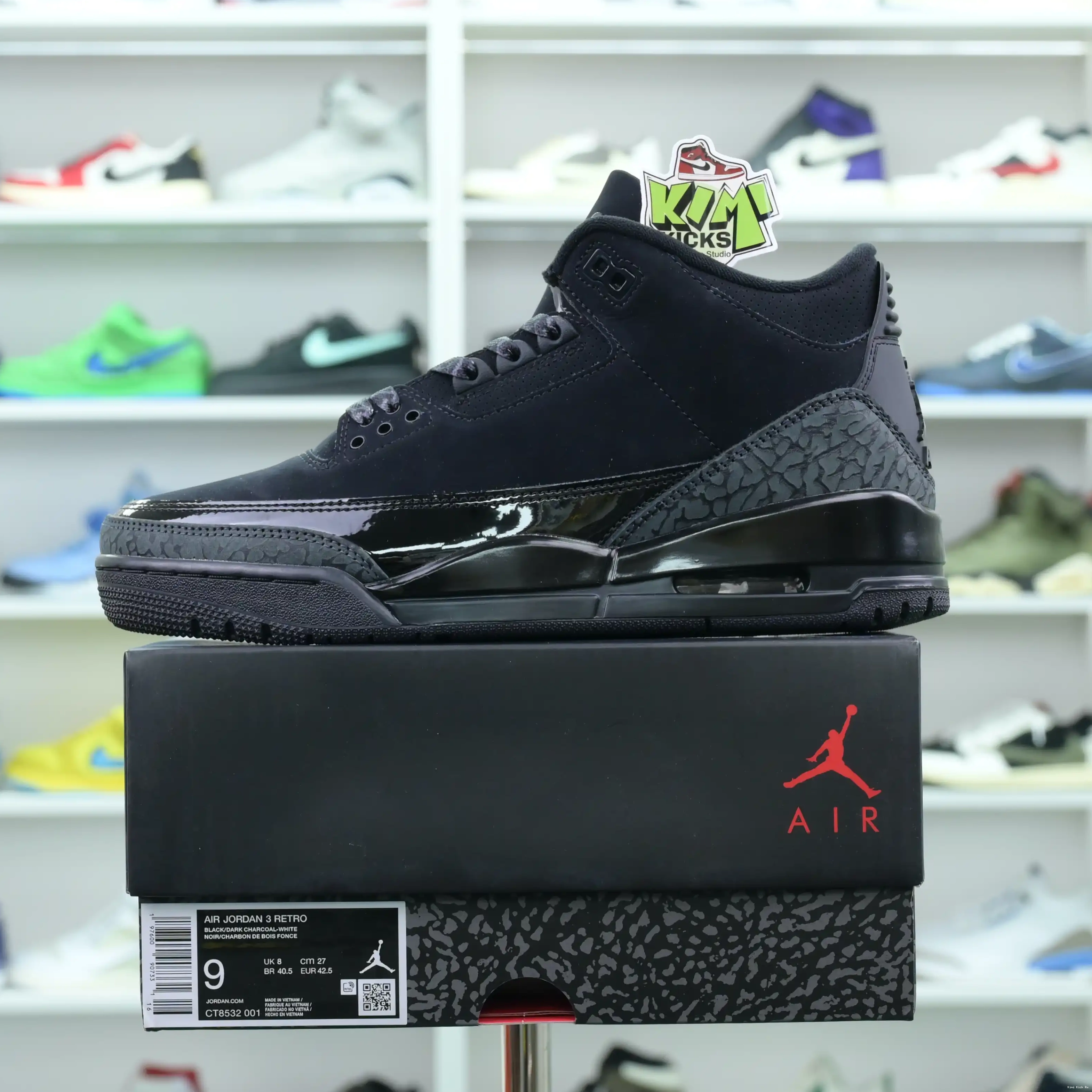 Air Jordan3“Black Kimikick Cat” Jordan 0813